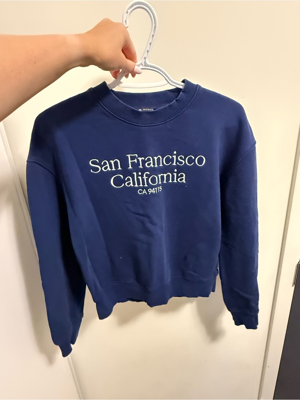 ZARA San Francisco California Navy Crewneck Sweatshirt